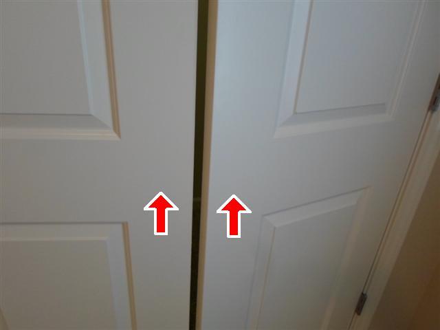16.4 (2) The left guest bedroom closet door knobs were missing during the
