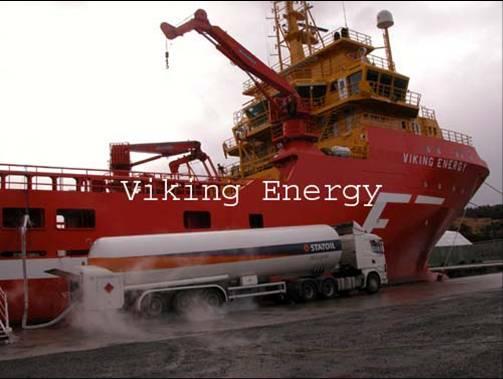 Bunkering From Truck LNG Trailer ~ 40 m 3 (US GVW limit) Can Service Viking Energy ~ 209 m 3 US OSV ~
