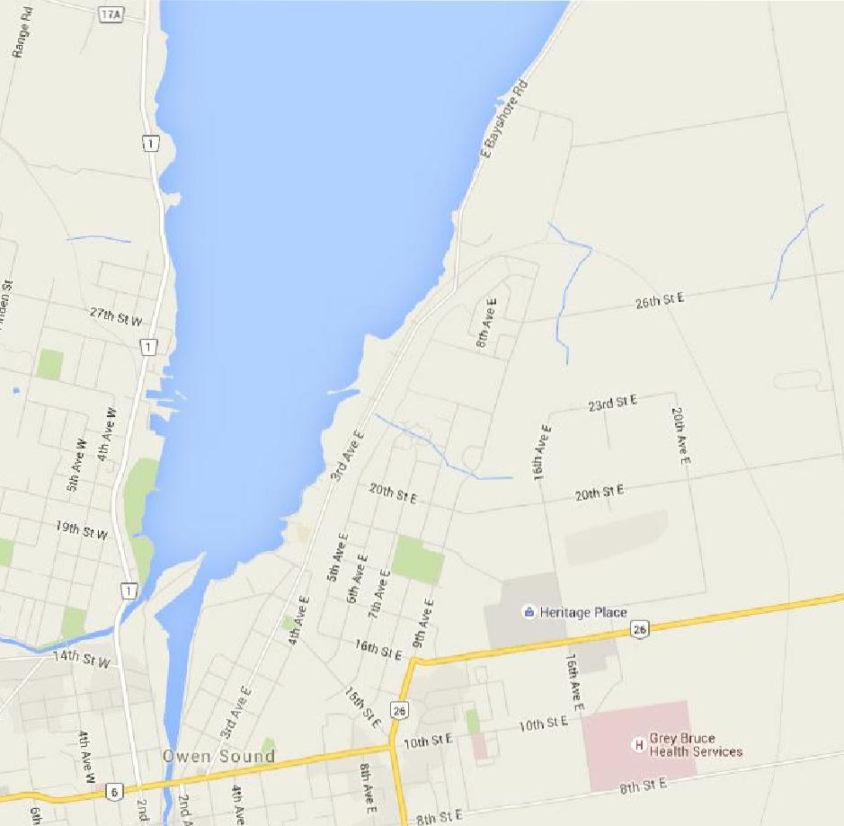 N OWEN SOUND SITE KEY MAP OF ONTARIO LAKE SUPERIOR LAKE MICHIGAN N HUNDSON BAY JAMES BAY Sault Ste.