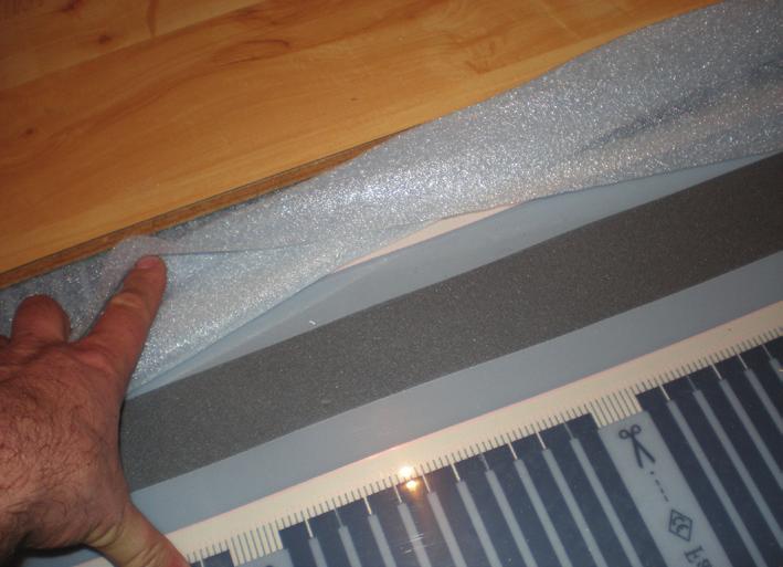 The carbon film sheets are arranged carefully on the floor without covering each other. 5. The carbon film sheets come with prepared cold ends.