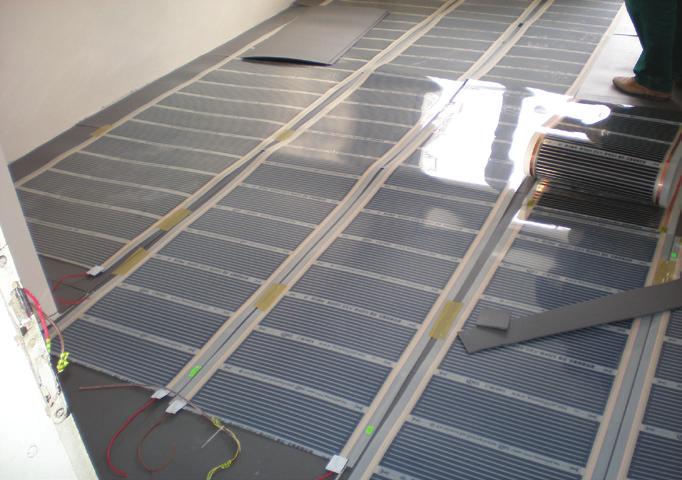 film installation in our website. 1. Installation starts with cleaning the floor and covering with insulation.