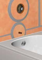Using a trowel that is appropriate for the size of the tile, apply unmodified thin-set mortar directly to the exposed KERDI surface and install the tiles,