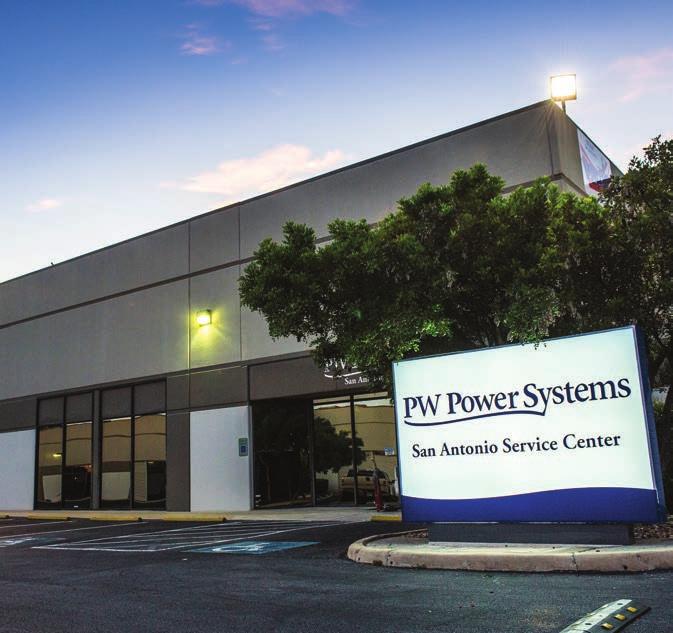 8 PW Power Systems IGT repair activities are directed to our San Antonio Service Center.