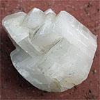 Calcite (left) has a hardness of 3