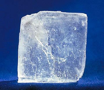 Halite (rock salt) can be identified by