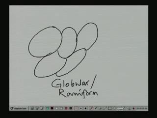 You could get, let us take an example of globular or reniform structure that kind of looks