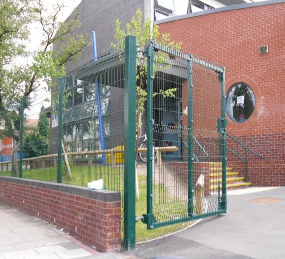 Gates come the same as the fencing, galvanised or polyester powder coated to a colour