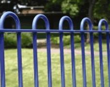 Vertical Bar Fencing This is the Iron railing security fencing which provides a strong and aesthetically pleasing