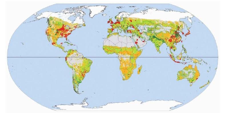 Agricultural systems in the world Areas dominated by landless production Mixed, irrigated Mixed, rainfed