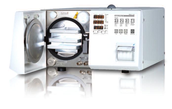 Aptica Plus guarantees a rapid and safe sterilization that allows to perform a complete drying-up cycle in less than14 minutes.