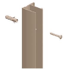 INSTALLATION.Position the wall profile so the seal on the moving panel sits on the inside edge of the bath. Fig. 2. Plumb the wall profiles using the vertical element of the spirit level.
