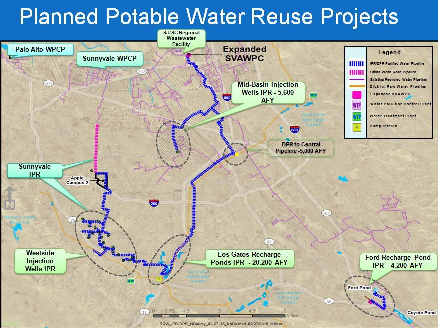 SUBJECT: Develop Recycled Water Recommendations to Governing Bodies 07/29/2015 The five projects are as follows: (a) (b) (c) (d) (e) Ford Recharge Ponds IPR Mid-Basin Injection Wells IPR Los Gatos