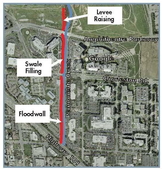 Landfill Erosion Protection 4.Lower Permanente Creek Levee and Floodwall 5.