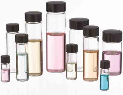 Vials > 118 E-C Sample Vials E-Conomically priced by packaging vials and screw caps separately Clear vials made from low extractable borosilicate glass that provides superior chemical resistance