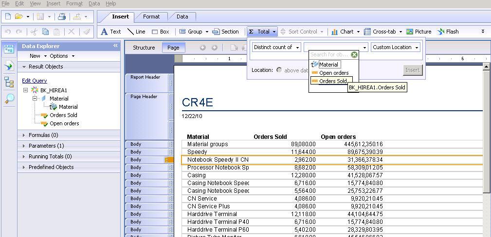 Crystal Reports for Enterprise Easy-to-use, new design environment Designed for both novice and professional designers Create simple reports to represent complex data within a few minutes Crystal