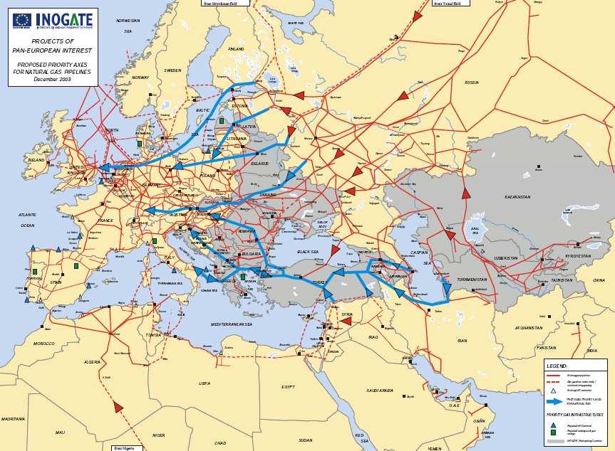 42 Chapter 3 Figure 3-5: Overview of European gas grid. 3.5 Bio-SNG as transport fuel Compressed Natural Gas (CNG) is becoming more and more important as a transport fuel.