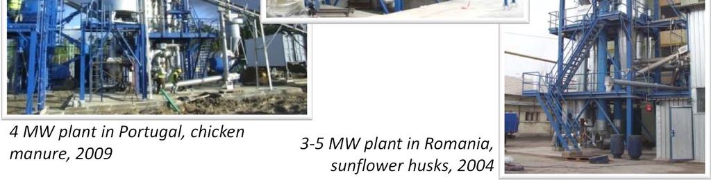 chicken manure, 2006 4 MW plant in Portugal,