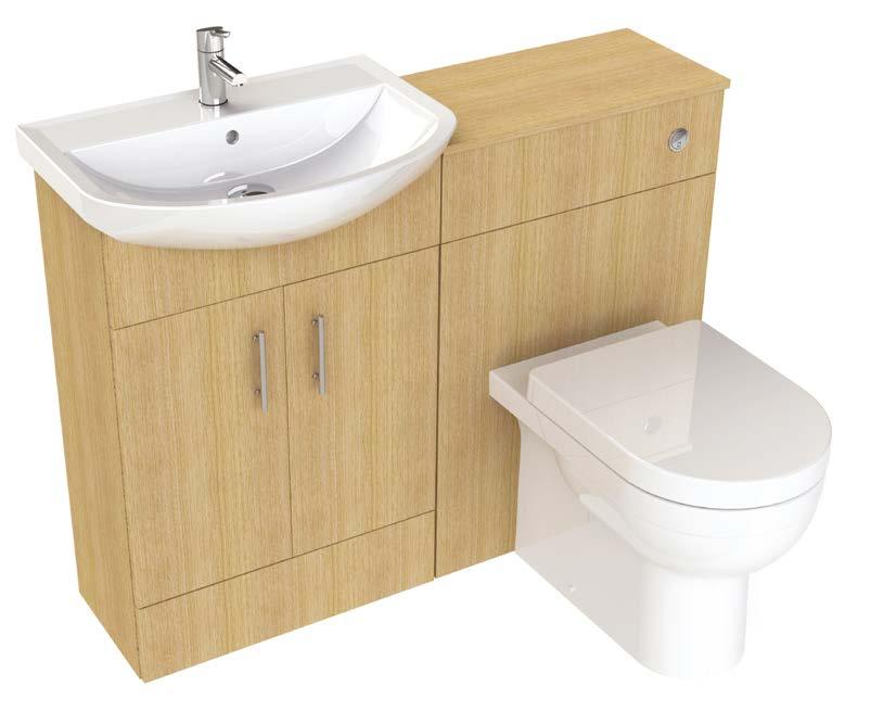 Furniture Sense nabis Vanity options with very practical push together option in 2 sizes and 2 colour