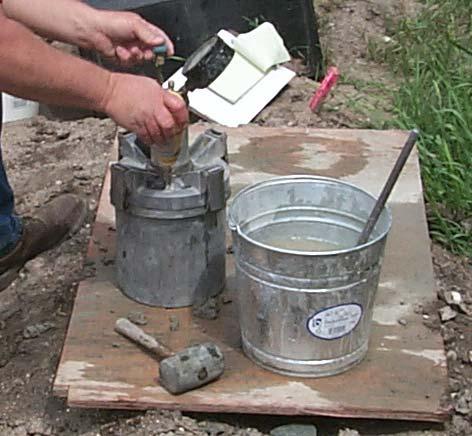 September 1, 2003 CONCRETE MANUAL 5-694.541 5-694.541 AIR CONTENT TEST PROCEDURE A. Operation of the Pressure Meter (Type B Meter) 1. Obtain a representative sample.