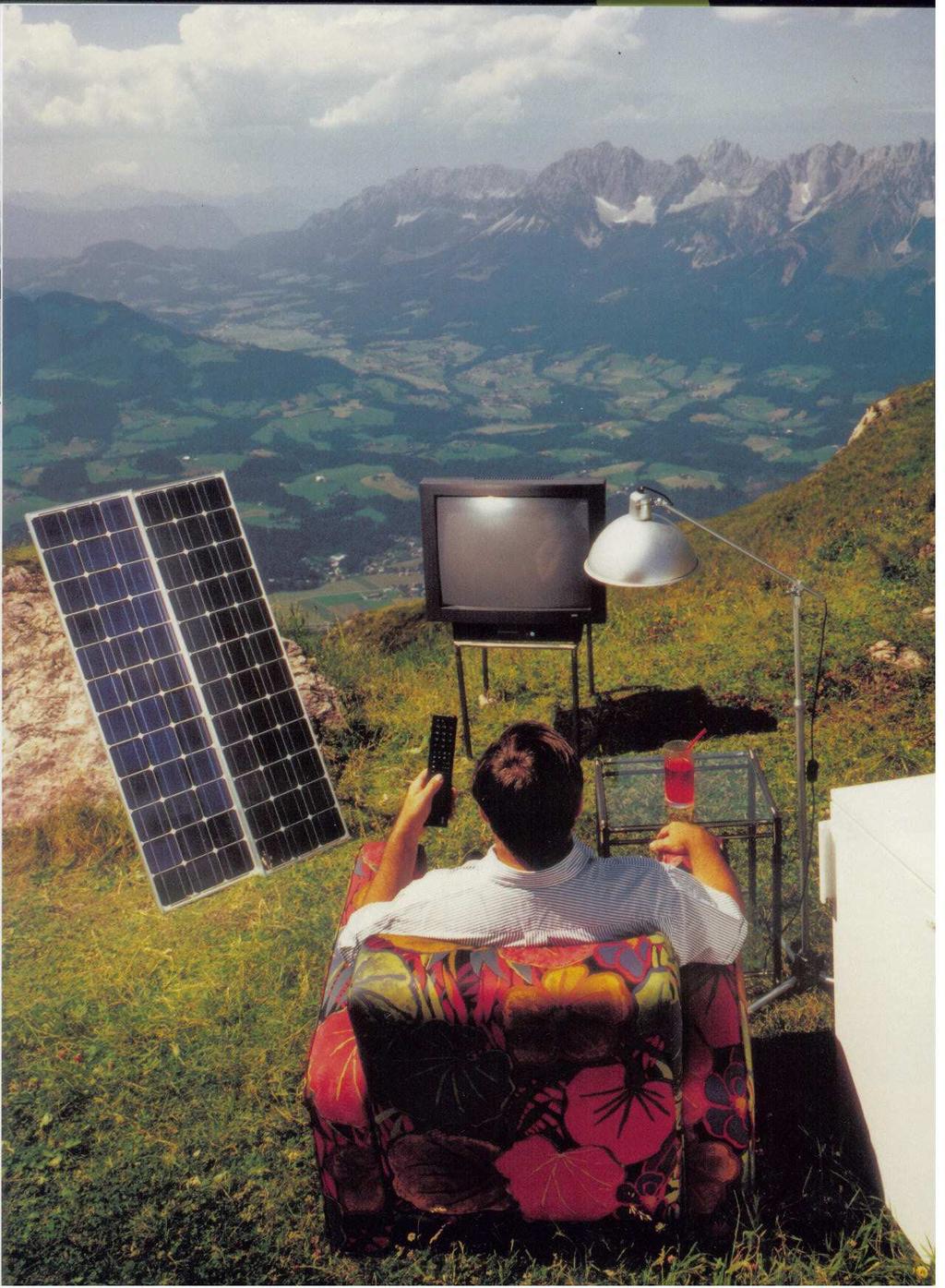 conservation A solar powered television brings