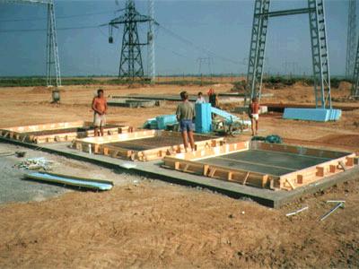the panel Reinforcing and embedments are placed within the edge forms Blockouts for doors, windows are installed Concrete is poured, vibrated,