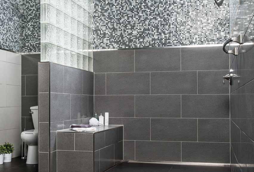 Flexibility in Design Today s bathroom has transformed from basic, into beautiful. These areas now include large barrier-free spaces, steam showers, and comfortable heated tile floors.