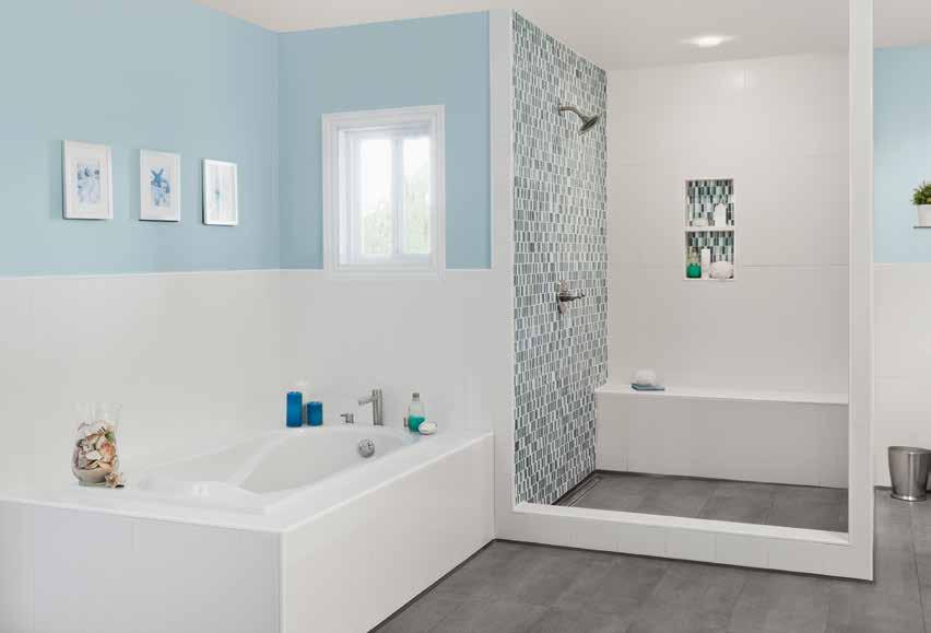 Utility & Function Moisture management is the foundation of a successful tiled bathroom.
