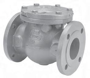 Face Page 34 F-667-O Sizes 2" thru 12" Class 250 Flanged Ends Page 35 F-697-O Sizes 2 1 /2" thru 10" Class 250 Flanged Ends Page 36 Ductile Iron Body Swing Check Valve Bronze Trim 285