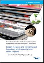 06/09/2011 3 What is the size of carbon footprint of a print media? Based on the LEADER project: Carbon footprint of one PHOTO BOOK (from cradle to customer) is ca.