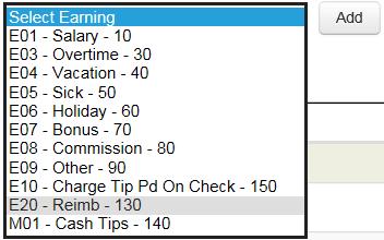Add Additional Earnings On the Edit Paycheck screen additional earnings can be added. (or at the Enter Pay Data screen) 1.