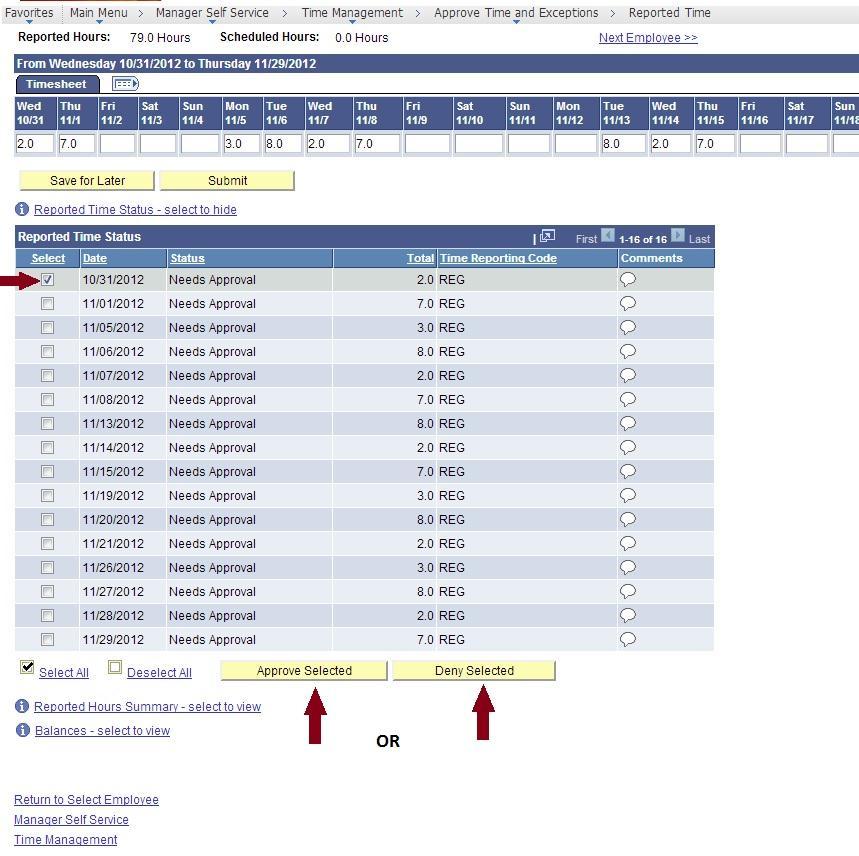 Click Get Employees Note: You may view the employee population by All Time Before Date, by Week, or by Day.