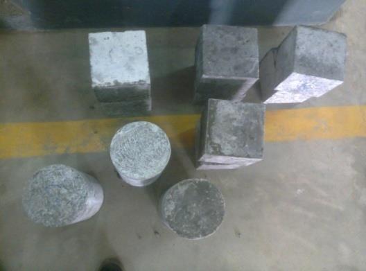 This test has been carried out on cube specimens at 7 and 28 days age. The values are presented in tables below for M30 and M40 grade concrete respectively.