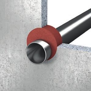 Through penetration firestop systems - Fire Protection Foam ZZ 360 Metallic pipe in solid wall or floor (C-AJ-1641) / Copper pipes up to 4 in.