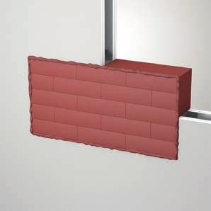 Through penetration firestop systems - Fire Protection Block ZZ 260 Mixed penetration seal in combination with Fire Protection Foam ZZ 360 in solid wall or floor (C-AJ-8233) / Cable bundle up to 4 in.