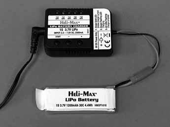 Charge Warnings Only use the included charger with the included LiPo battery. Do not attempt to use the provided charger with NiCd, NiMH or batteries with other chemistries.