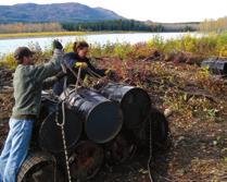 4. Pelly River Barrels a quick response to a newly discovered site The Selkirk First Nation of Pelly Crossing, Yukon, was instrumental in the discovery and reporting of a waste site that existed