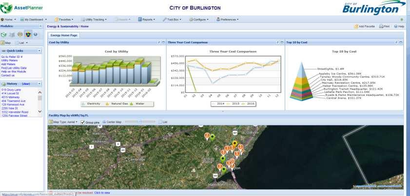 New Corporate Energy Tracking System: Over the past year Capital Works has implemented, a new web-based Buildings Energy Management System (BEMS) to track, monitor and report all City-owned buildings