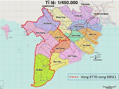 1. INTRODUCTION ABOUT MEKONG DELTA KEY ECONOMIC REGION General introduction MDKER s geographical location is to the West and South, including Can Tho city, An Giang, Kien Giang and Ca Mau provinces,