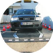 sophisticated safety inspections in connection with a comprehensive access control system Mounting into the road surface with little