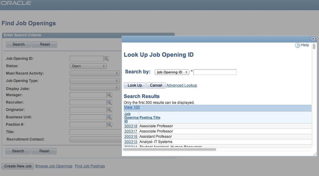 Page 28 of 45 As you did when you Created Job Opening, access MyUB and under the Recruitment banner, choose Manage Job Opening to enter PeopleSoft Recruiting Module.