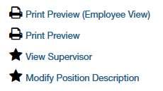 Managing Position Descriptions All current full-time position description can be viewed in the Position Description Library in the ejobs applicant portal at jobs.etsu.edu.