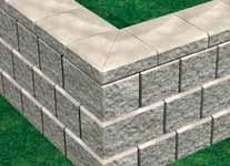 If installing pavers behind the block, be sure to prepare the paver base properly. C.