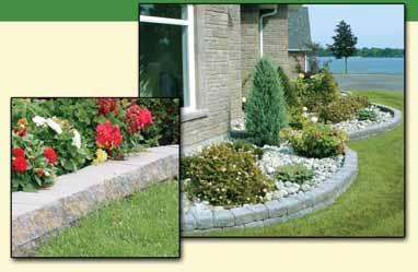 AB Garden Accent is available in two finishes - Classic Cut Stone and Old World Tumbled. Walls up to 24 inches (600 mm) high. 15 lbs (6.8 kg) Approx.