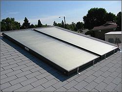 Generally flat-plate collectors consist of (1) a flat-plate absorber, which intercepts and absorbs the solar energy, (2) a transparent cover that allows solar