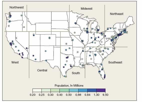 Case Study Example: MCAPS Medicare and Air Pollution Study Study period: 1999 ~ 2005 (on-going) Approximately 204 counties Medicare enrollees