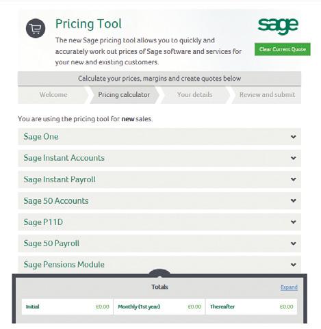 Pricing tool Introducing the new Sage pricing tool making it easier to calculate Sage software prices quickly and easily.