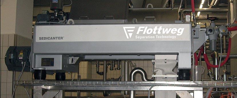 FLOTTWEG SEDICANTERS Flottweg Sedicanters are used for the continuous separation of fine solids from liquids with the solids forming a