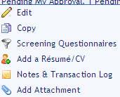 REQUISITION LISTING Click on Manage Requisitions to display a list of all of the Requisitions that are assigned to you. The Action(s) column displays one option.