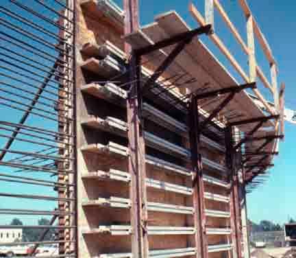 The Aluminum Beam Gang Forming System can be used for virtually any concrete forming application.