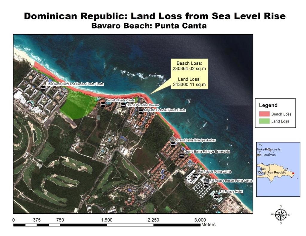 coastal tourism in this popular area in the Dominican Republic, with implications for property values, insurance costs, destination competitiveness, marketing and wider issues of local employment and